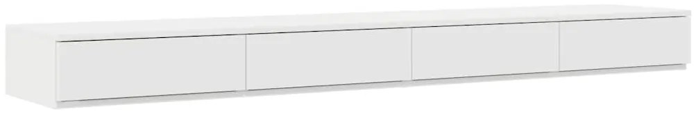 vidaXL Συρτάρια κρεβατιού με συρτάρι Λευκό 200 x 36.5 x 16.5 εκ