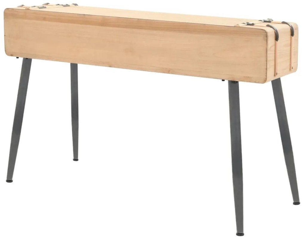 vidaXL Τραπέζι Κονσόλα 115 x 40,5 x 76 εκ. από Μασίφ Ξύλο Ελάτης