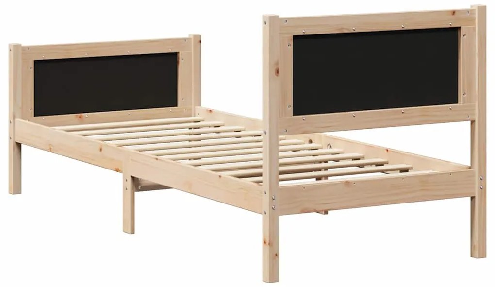 vidaXL Σκελετός Κρεβατιού με κεφαλάρι Taupe 75 x 190 cm ύφασμα