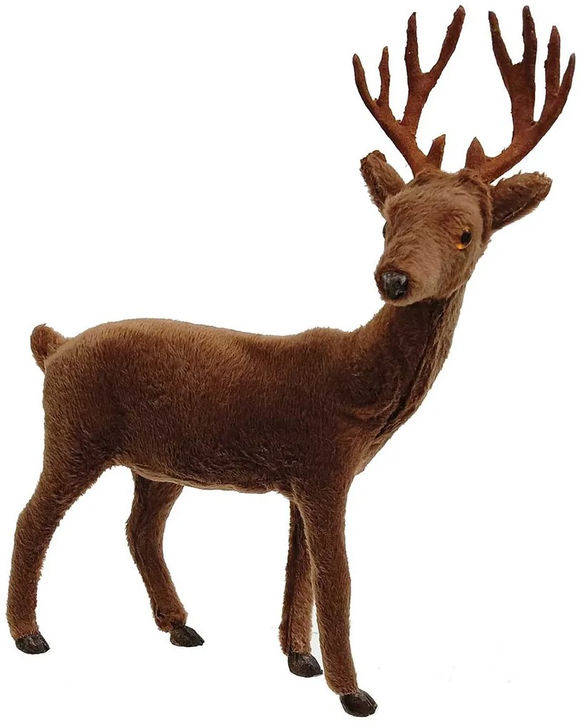 Καφέ Χριστουγεννιάτικο Διακοσμητικό Ελάφι 26cm 23670 - 2367000