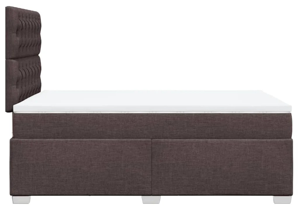 ΚΡΕΒΑΤΙ BOXSPRING ΜΕ ΣΤΡΩΜΑ ΣΚΟΥΡΟ ΚΑΦΕ 120X200 ΕΚ. ΥΦΑΣΜΑΤΙΝΟ 3292765