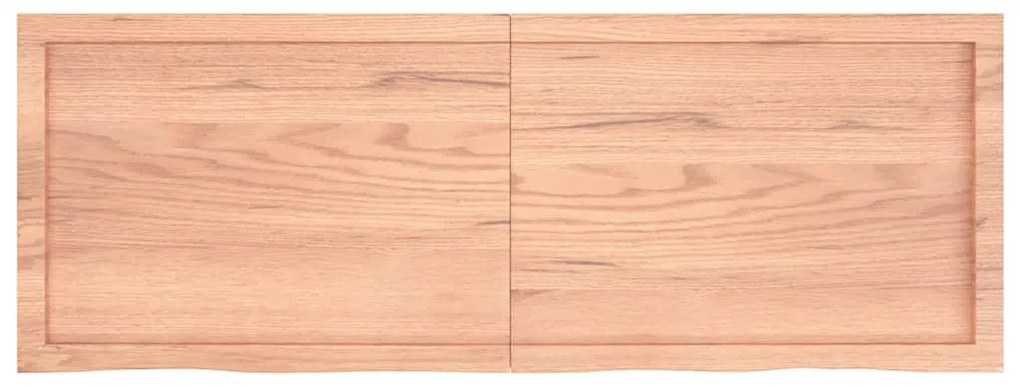 vidaXL Πάγκος Μπάνιου Αν. Καφέ 140x50x(2-6) εκ. Επεξεργ. Μασίφ Ξύλο