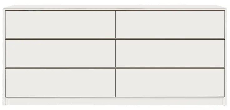Συρταριέρα Kuanger pakoworld mdf σε λευκή απόχρωση 120x40x70εκ (1 τεμάχια)