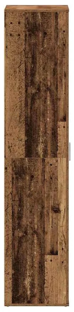 vidaXL Ντουλάπα Παπουτσιών Καφέ 80 x 39 x 180 εκ Επεξεργασμένο ξύλο