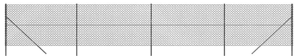 vidaXL Συρματόπλεγμα Περίφραξης Ανθρακί 1,6 x 10 μ.