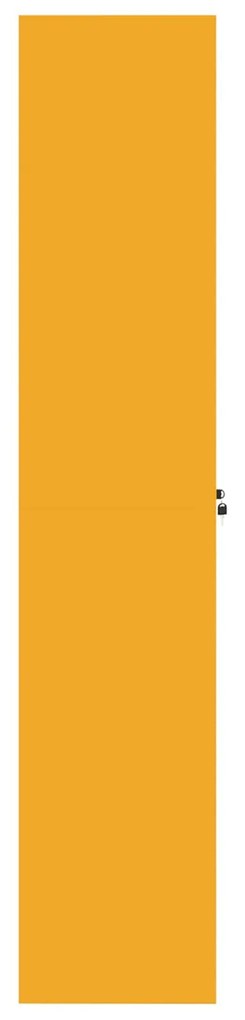 vidaXL Ντουλάπι αποθήκευσης 2 pcs Χαμομηλί κίτρινο 90 x 40 x 200 εκ