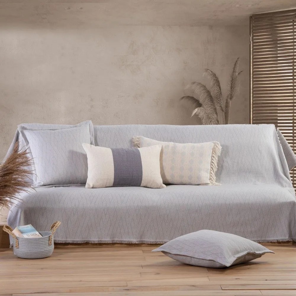 Ριχτάρι Colton Grey Nef-Nef Πολυθρόνα 170x180cm Βαμβάκι-Πολυέστερ