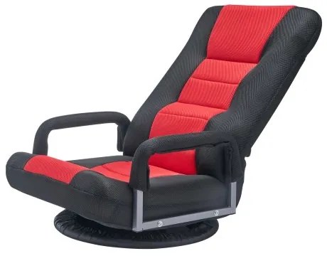 VEVOR 360° Swivel Floor Gaming Chair Folding Floor Chair with Armrest Adjustable