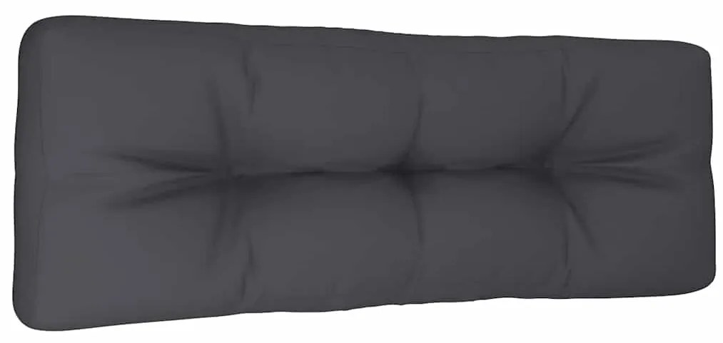 vidaXL Μαξιλάρι Παλέτας Ανθρακί 120 x 40 x 12 εκ. Υφασμάτινο