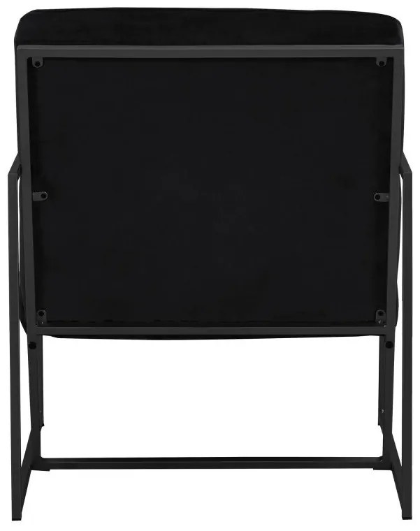 Πολυθρόνα Concept 55 193, Μαύρο, 80x62x77cm, Ταπισερί, Πόδια: Μεταλλικά