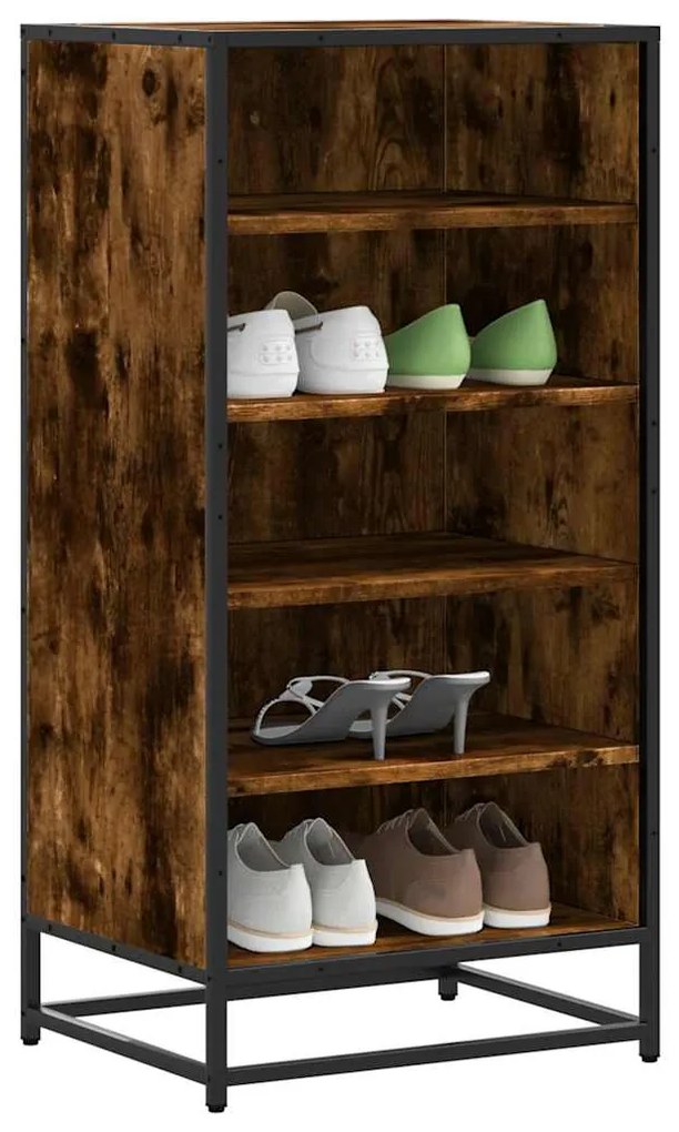 Παπουτσοθήκη Καπνιστή Δρυς 48x38x97,5 εκ. Επεξεργασμένο Ξύλο