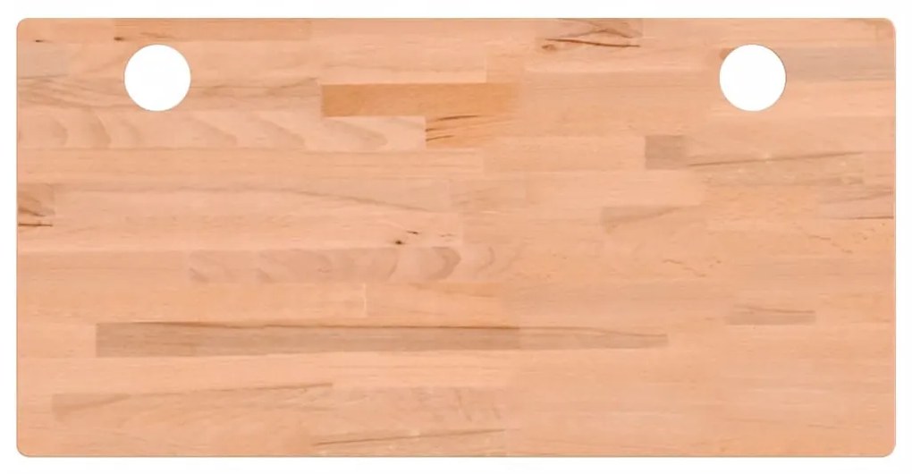 vidaXL Επιφάνεια Γραφείου 100x50x2,5 εκ. από Μασίφ Ξύλο Οξιάς