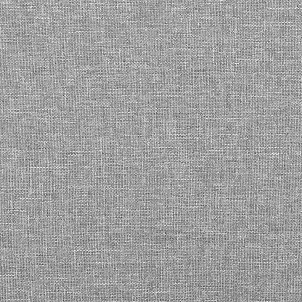 vidaXL Κεφαλάρι με Πτερύγια Ανοιχτό Γκρι 103x16x78/88 εκ. Υφασμάτινο