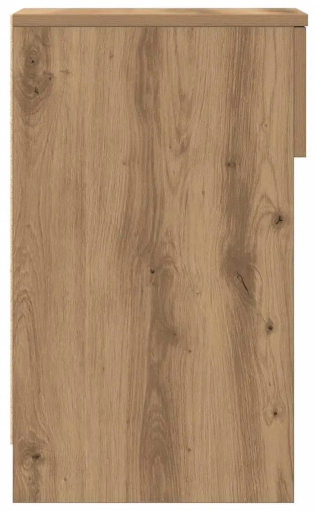 vidaXL Κομοδίνο με συρτάρι Αρτισιανή Δρυς 20x36x60 εκ.