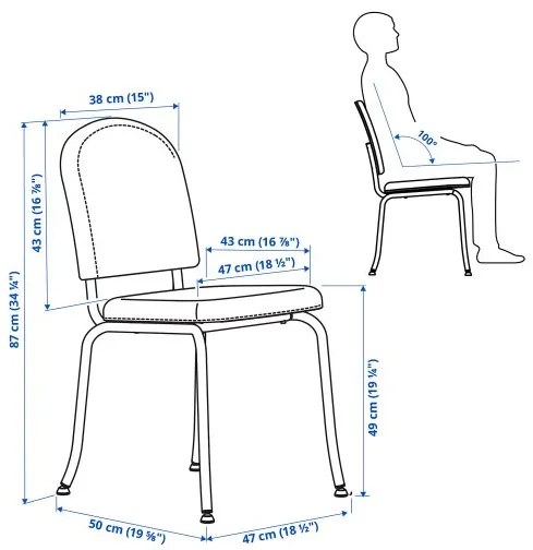 DANDERYD/EBBALYCKE τραπέζι και 4 καρέκλες, 130 cm 695.601.26