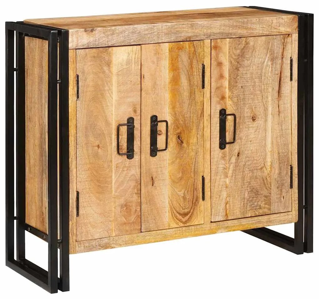 vidaXL Πλαϊνό γραφείο Καφέ 80 x 33 x 70 εκ. Μασίφ ξύλο μάνγκο