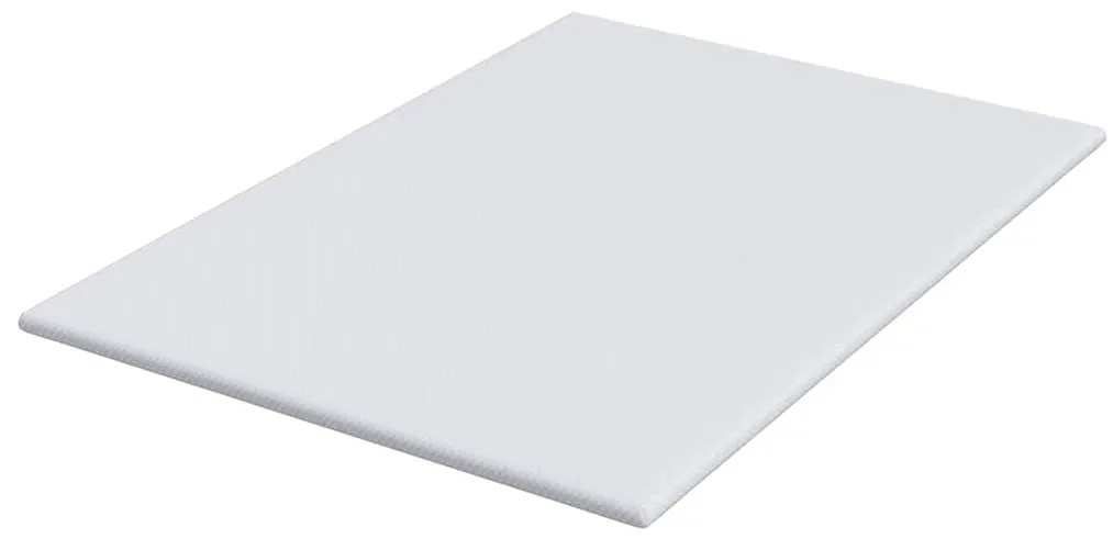 vidaXL Στρώμα επικάλυψης Λευκό 140 x 190 cm Υφασμα Jacquard