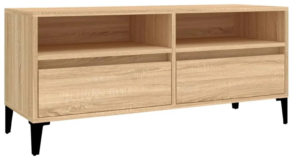 vidaXL Έπιπλο Τηλεόρασης Sonoma Δρυς 100 x 34,5 x 44,5 εκ. Επεξ. Ξύλο