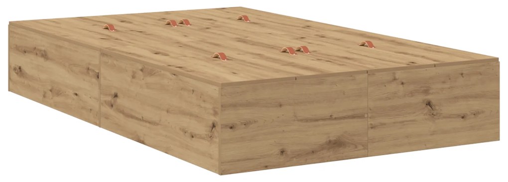 vidaXL μονάδα αποθήκευσης κρεβάτι Artisan Oak 120x190 εκ.