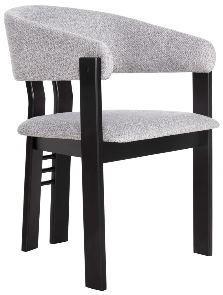 ΚΑΡΕΚΛΑ ZARRA HM9970.02 RUBBERWOOD ΣΕ ΜΑΥΡΟ-ΑΝΟΙΧΤΟ ΓΚΡΙ ΥΦΑΣΜΑ 55,5x59x81,5Υεκ