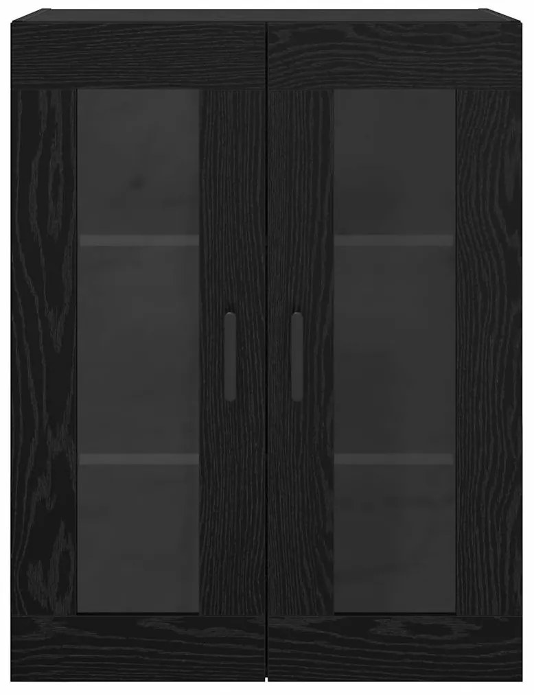 vidaXL Πλαϊνό γραφείο Μαύρη Οξυά 69,5 x 34 x 90 εκ. Επεξεργασμένο ξύλο