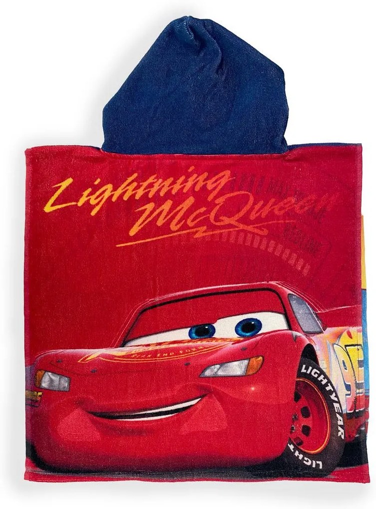 Πόντσο Θαλάσσης Quick Dry Disney Home Cars 23 50X100 Blue 100% Microfiber - Disney Home