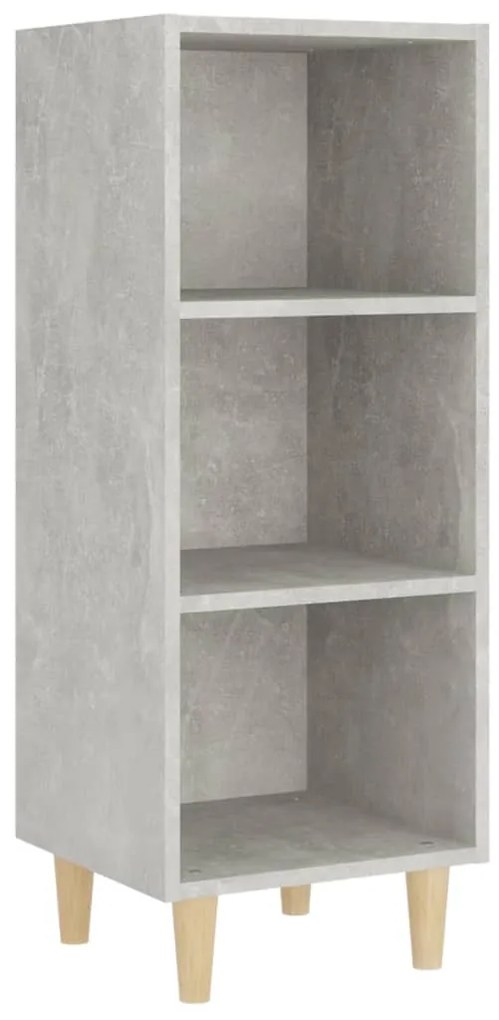 vidaXL Ντουλάπι Γκρι Σκυροδέματος 34,5x32,5x90 εκ. Επεξεργασμένο Ξύλο