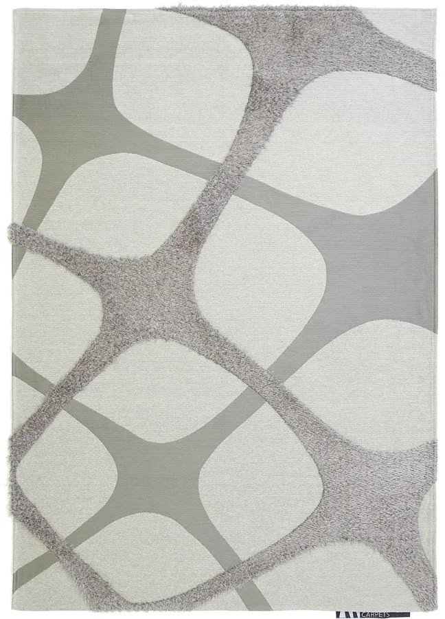 Χαλί Toscana Shaggy INNO WHITE SILVER Royal Carpet - 68 x 140 cm - 16TOSIWS.068140