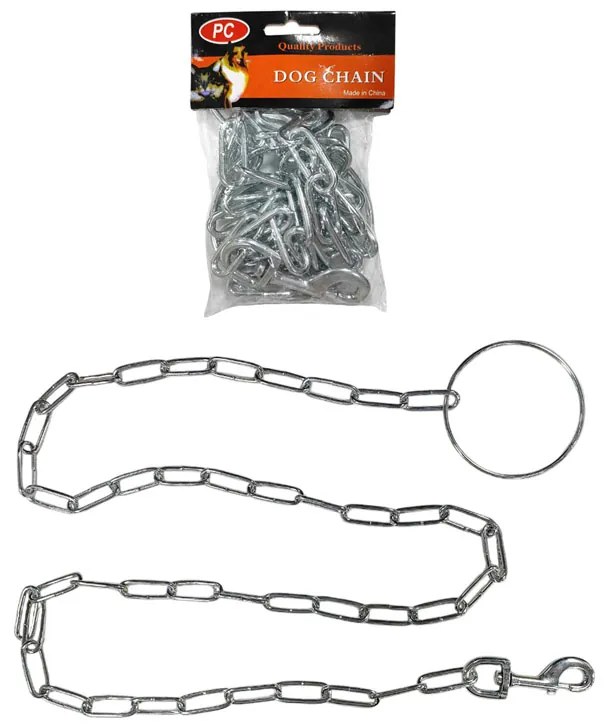 Πνίχτης Αλυσίδα Σκύλου 5mm 1.8m – Dog Leash