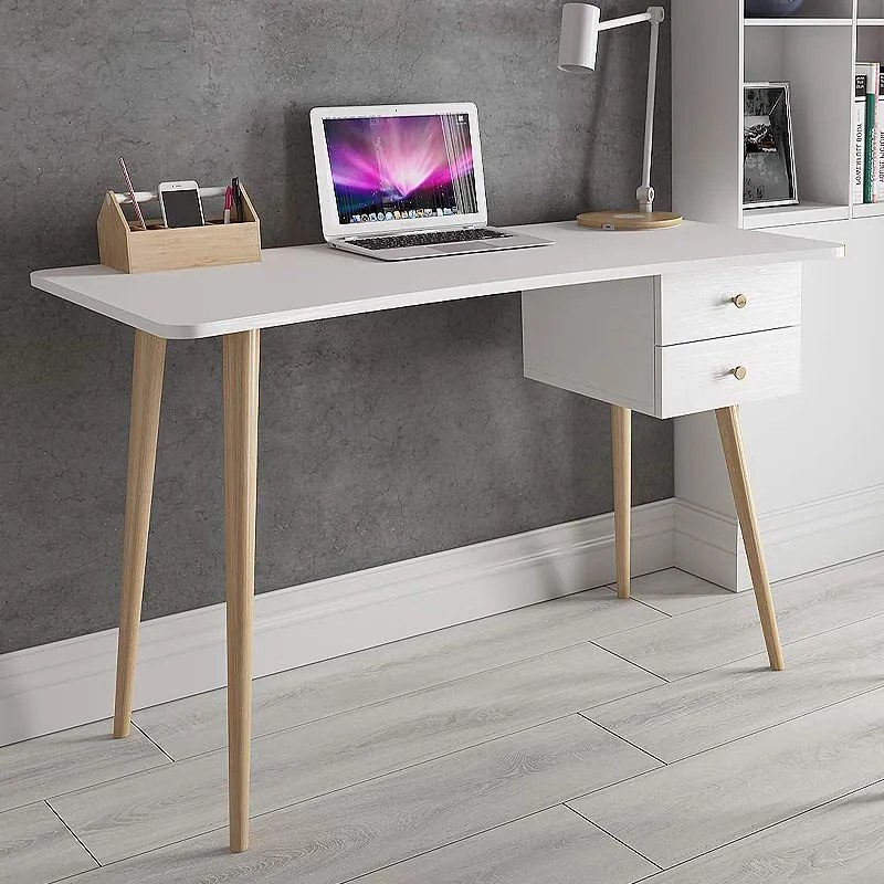 Γραφείο μελαμίνης Balbina Megapap χρώμα λευκό 120x60x77εκ. - 0213545