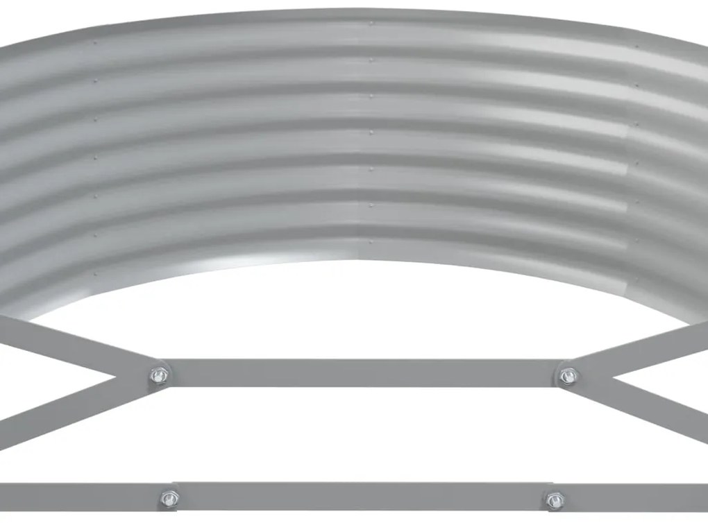 vidaXL Ζαρντινιέρα Ασημί 507x100x36 εκ. Γαλβανισμένος χάλυβας