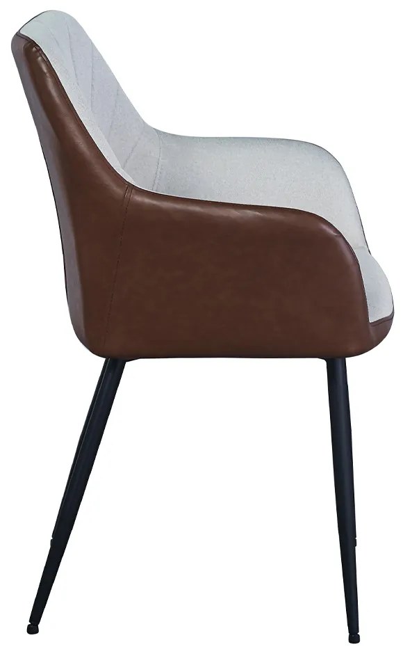 VISITOR ΚΑΡΕΚΛΑ BEIGE TABAC 57,5x57xH87cm - 03-1108