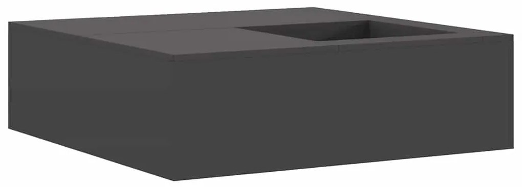 vidaXL Φωτιά Μαύρο 100 x 100 x 30 cm Κρύα έλαση από χάλυβα