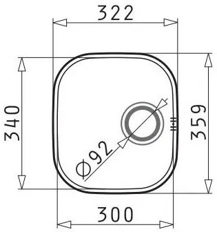 Νεροχύτης Pyramis IRIS 1B-30X34