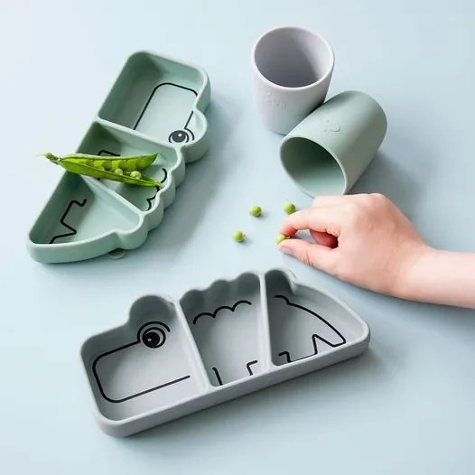 Παιδικό Δοχείο Φαγητού Done By Deer Croco Mustard