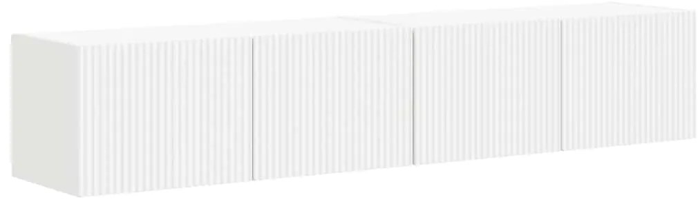 vidaXL Ντουλάπι Τηλεόρασης Τοίχου 2 pcs Λευκό 60 x 31 x 29.5 εκ