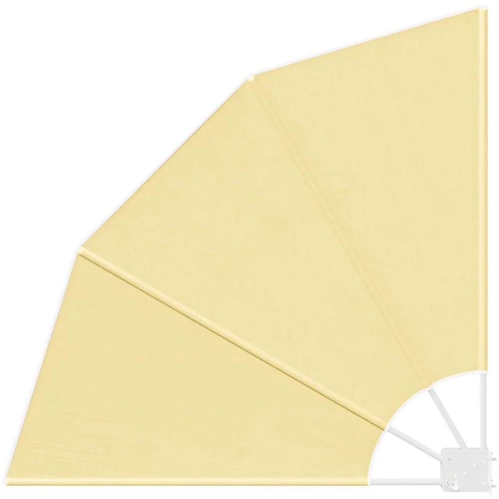 vidaXL Αδιάφανο σκίαστρο μπαλκονιού Άμμος 115 x 115 εκ Πολυεστέρας