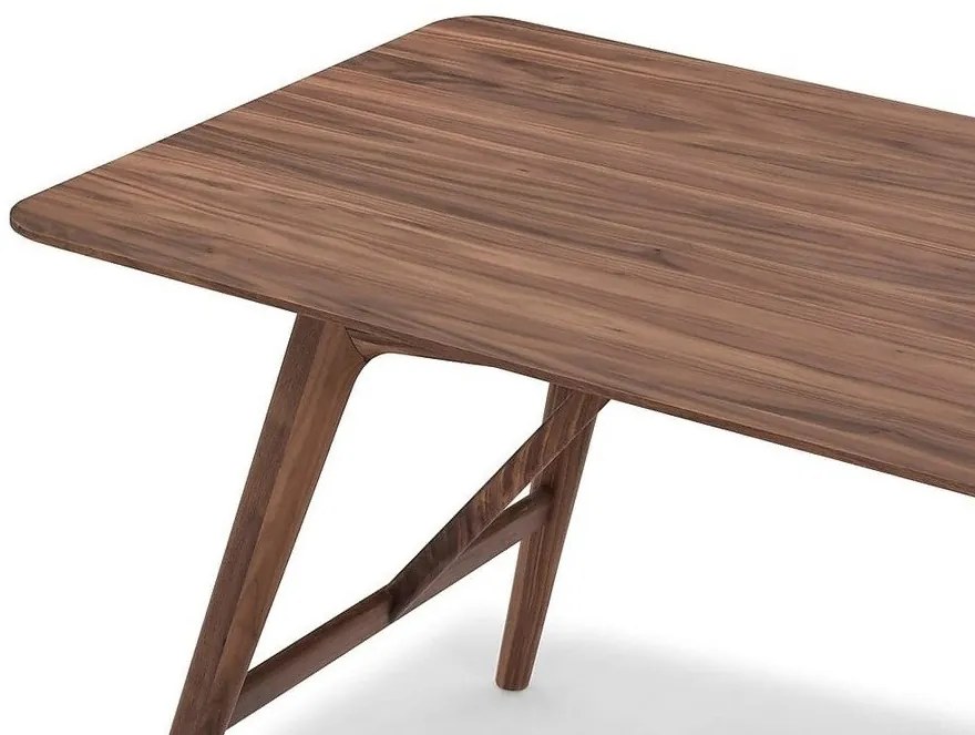 Τραπέζι Springfield B103, Καρυδί, 75x80x140cm, Φυσικό ξύλο καπλαμά, Ξύλο