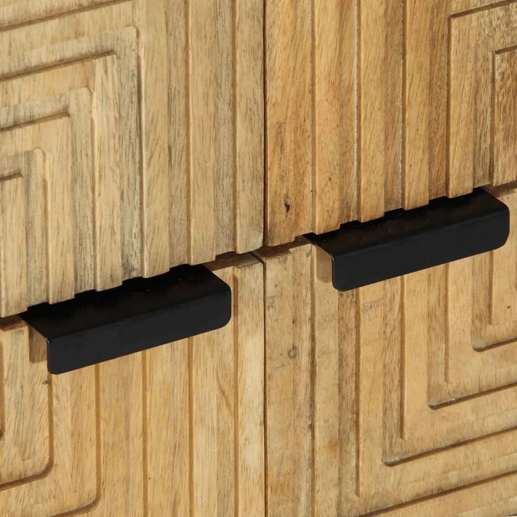 Sideboard καφέ 60x33x75 cm μασίφ ξύλο Mango - Καφέ