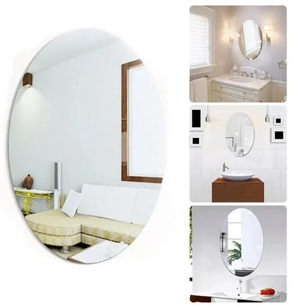Αυτοκόλλητο καθρέφτης – soft mirror sticker 4 τμχ 20×30 cm