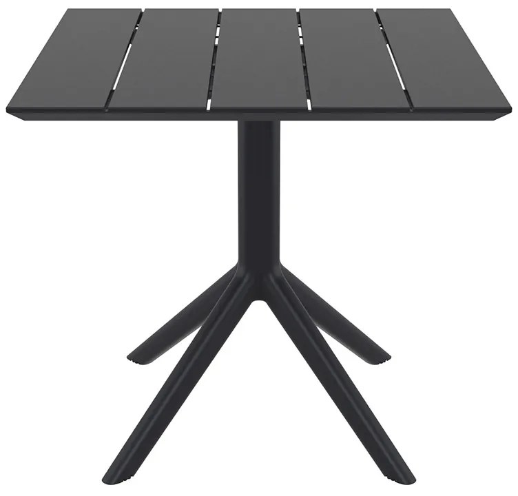 SIESTA PARIS BLACK 80X80X74εκ. ΤΡΑΠΕΖΙ ΠΟΛ/ΝΙΟΥ 80X80X74εκ.20.0866