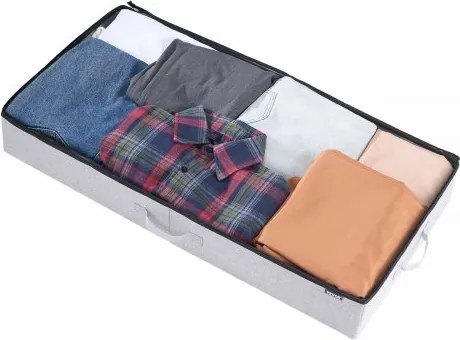 VEVOR Under Bed Storage 45L Stackable Shoe Organization Box with Clear Lid 2Pack