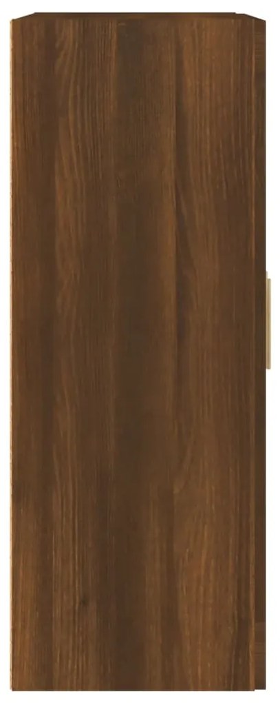 vidaXL Ντουλάπι Τοίχου Καφέ Δρυς 69,5x32,5x90 εκ. Επεξεργασμένο Ξύλο