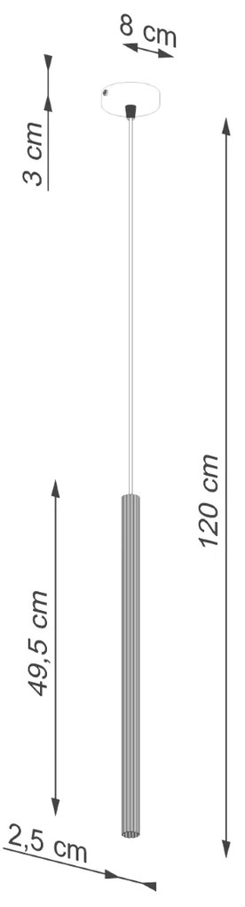 Sollux Κρεμαστό φωτιστικό ARCHE 1 λευκό,ατσάλι,G9 1xmax 8W LED