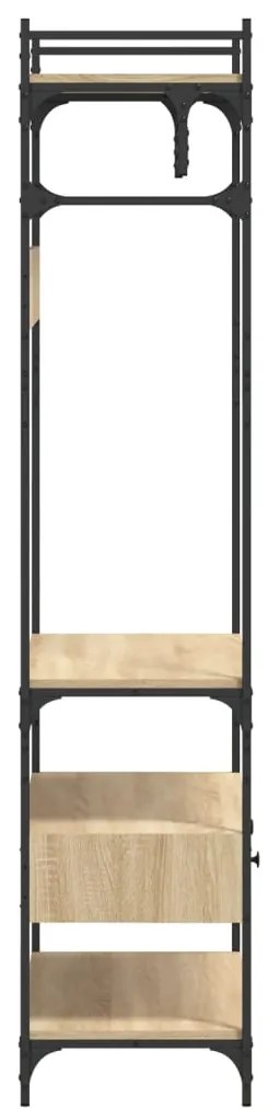 vidaXL Ντουλάπα με Συρτάρια Sonoma Δρυς 89x39x184,5 εκ. Επεξ. Ξύλο