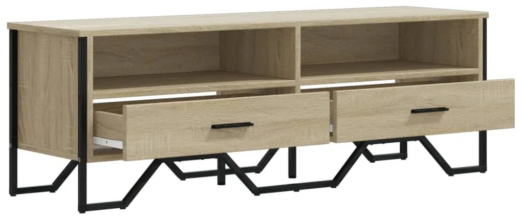 vidaXL Έπιπλο Τηλεόρασης Sonoma Δρυς 122x34x41 εκ. Επεξεργασμένο Ξύλο