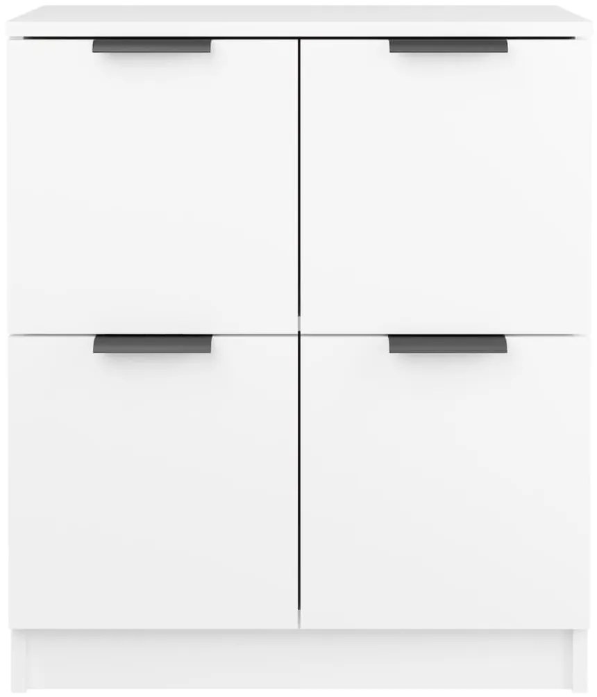 vidaXL Ντουλάπια 2 τεμ. άσπρο 60x30x70 εκ. Επεξεργασμένο Ξύλο