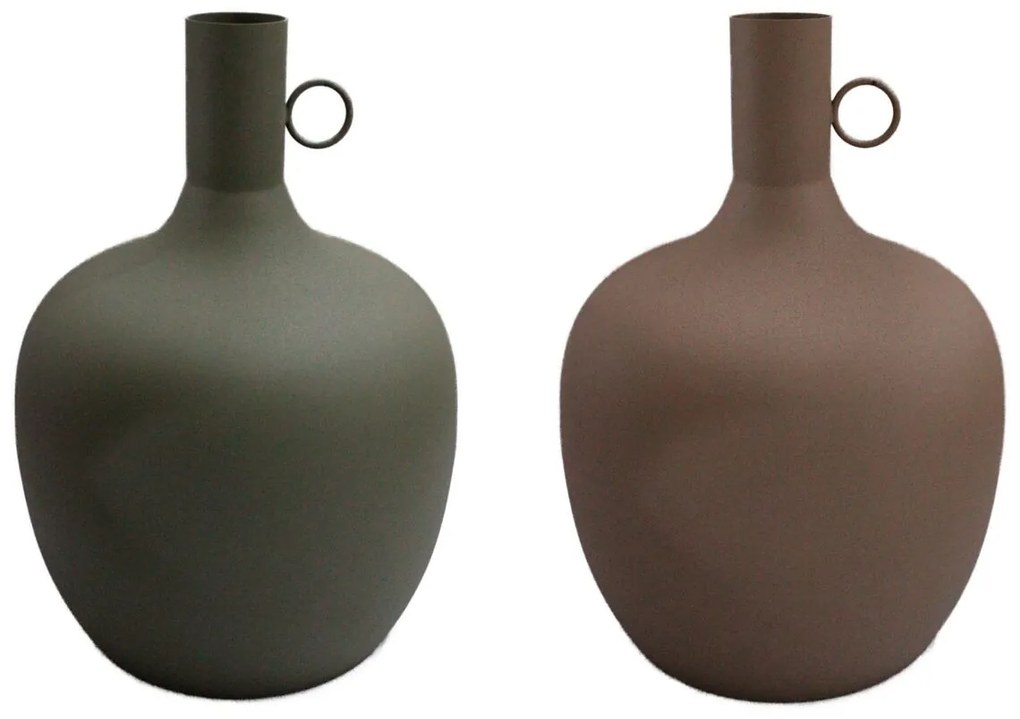 Βάζο DKD Home Decor Αλουμίνιο Urban (27 x 27 x 43 cm) (x2)