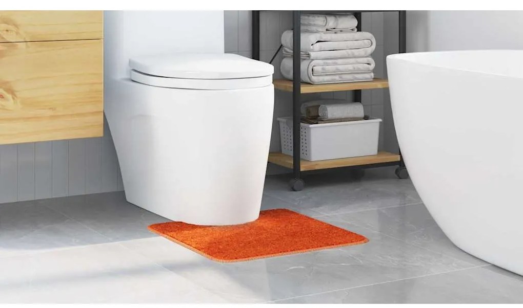 vidaXL Πατάκι μπάνιου Σκούρο γκρι 50 x 50 cm Πολυπροπυλένιο
