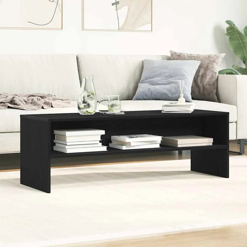 ντουλάπι τηλεόρασης Μαύρη βελανιδιά 120x40x40 cm - Μαύρο